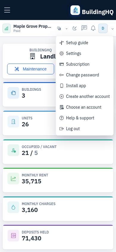 Install BuildingHQ. Take it into the building.