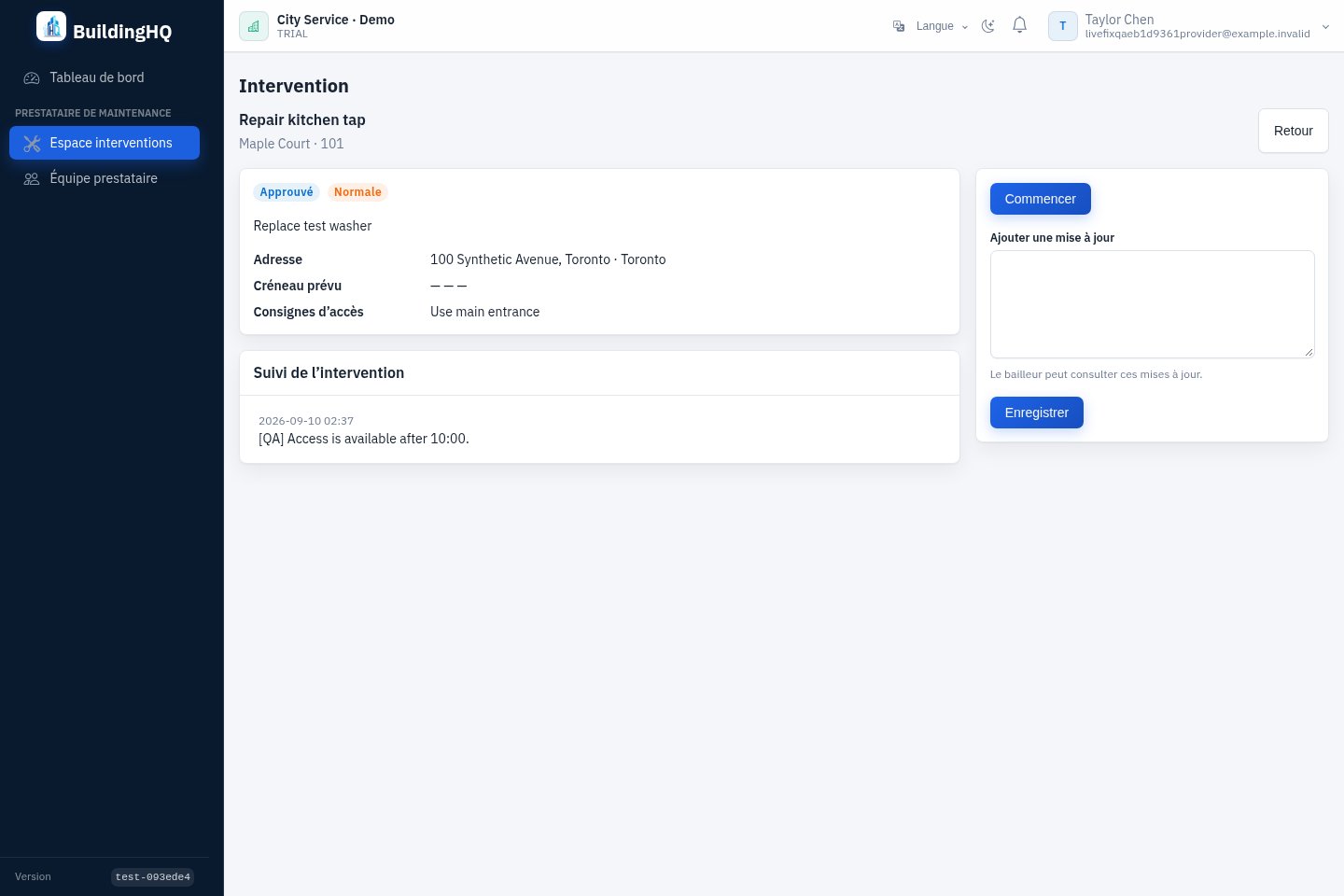 Vos clients. Votre espace de maintenance.